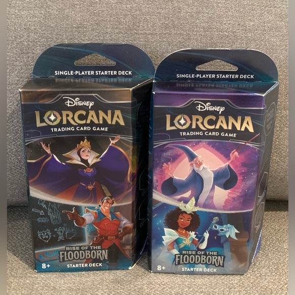 Disney Lorcana Rise of the Floodborn Starter Deck SET OF 2 - Brand New Sealed - Picture 5 of 6